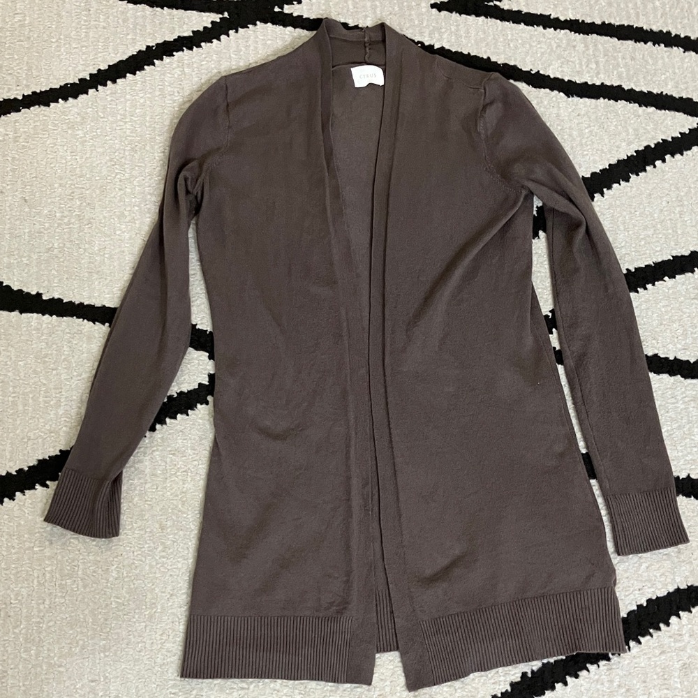 Women's Brown Cardigan Sweater